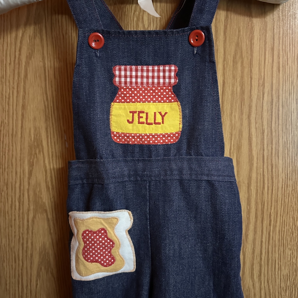 Denim Overalls with Jelly Patch